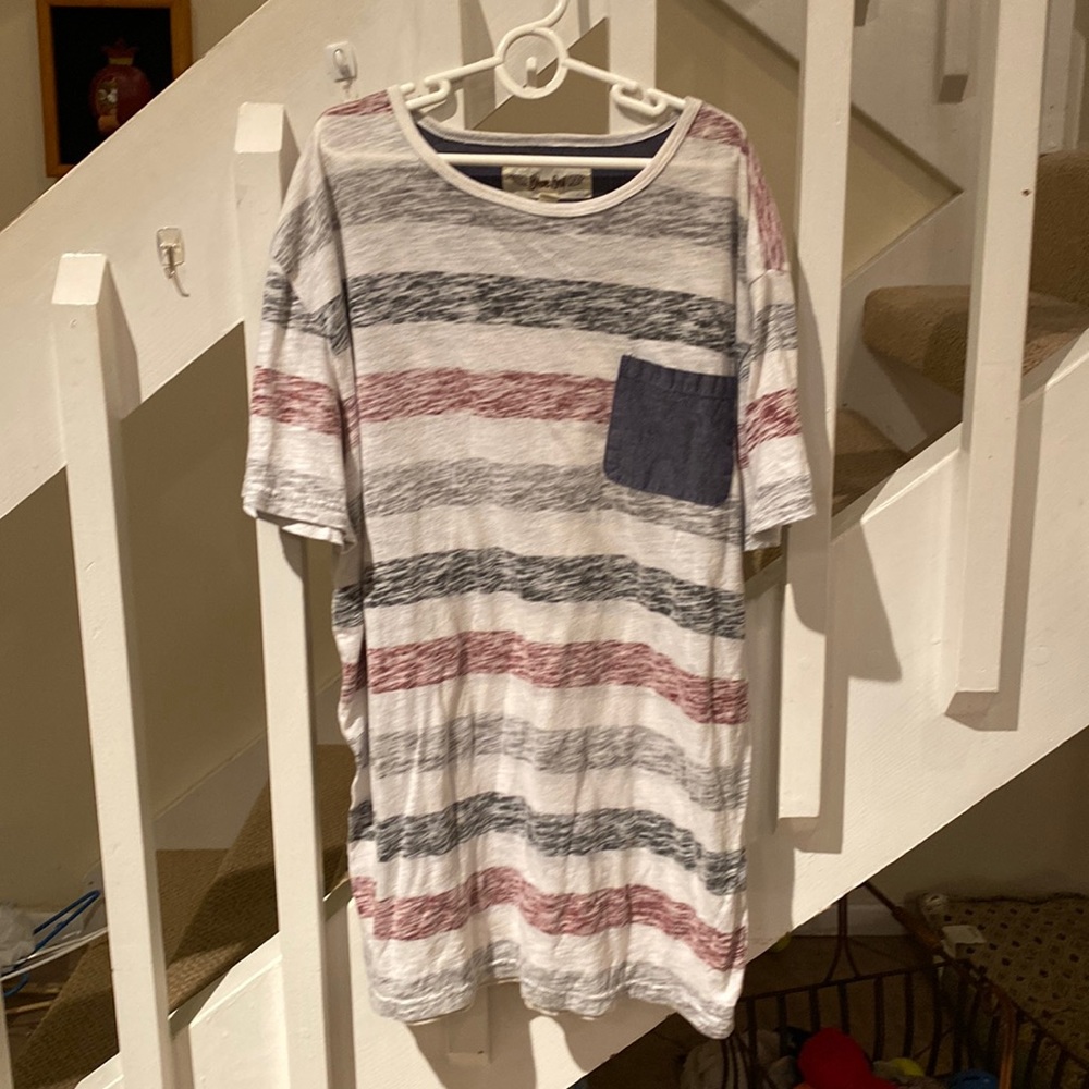 Blue sol men’s striped T-shirt XL